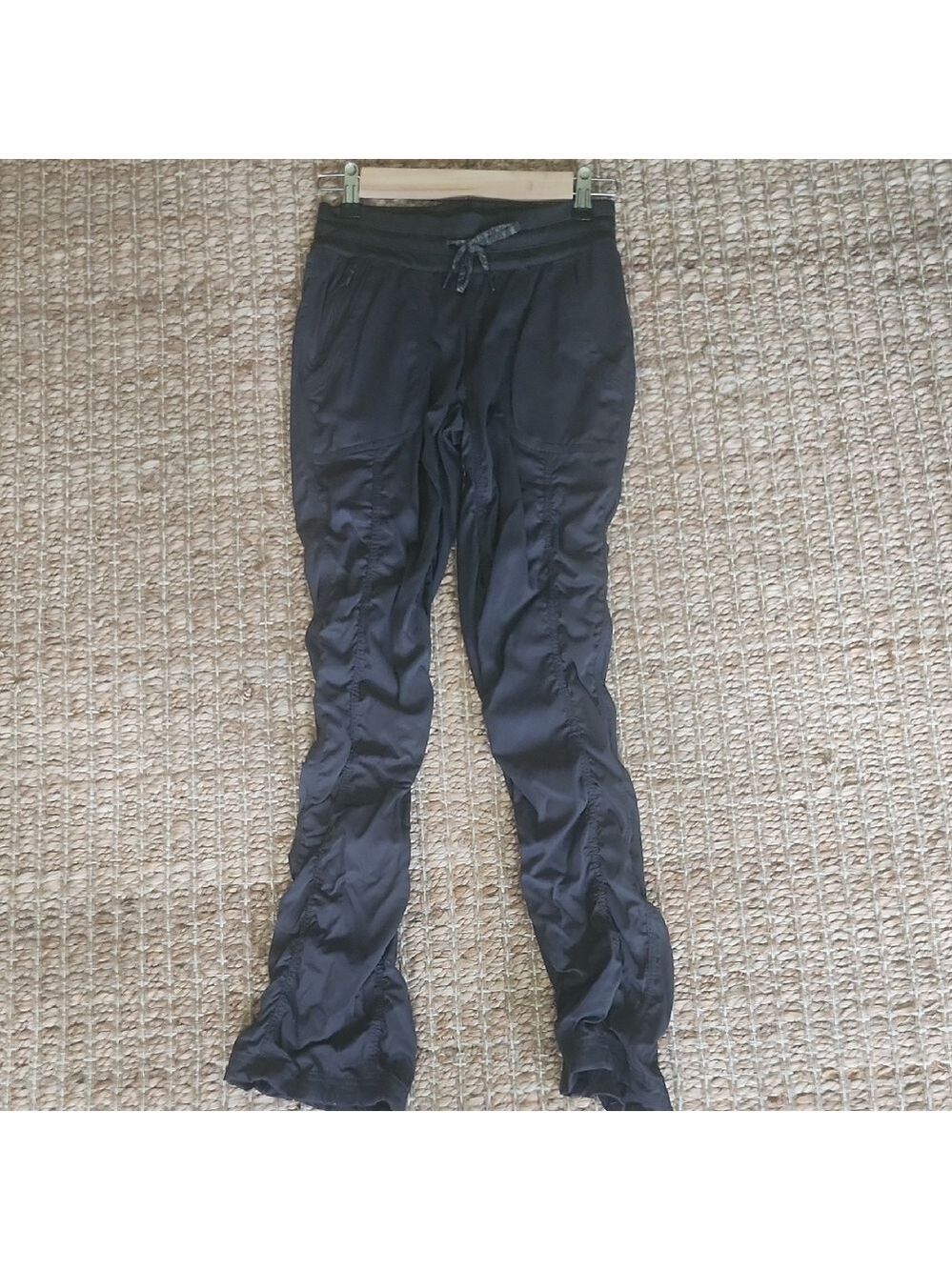 The North Face Grey Athleisure Rouched Tie Waste Comfy XS LightweightTrack Pants